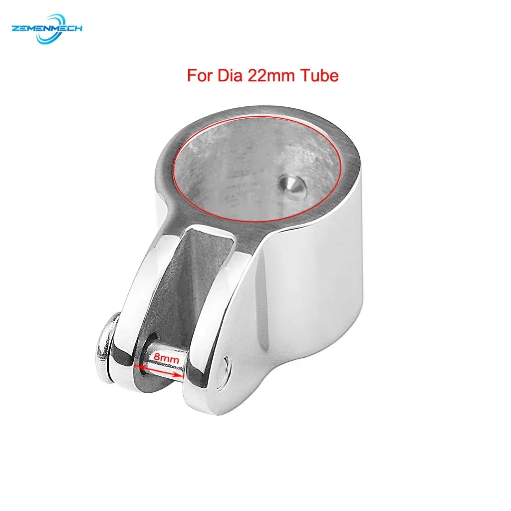 2 шт. направляющий зажим для челюсти бимини шарнирный фитинг из нержавеющей стали