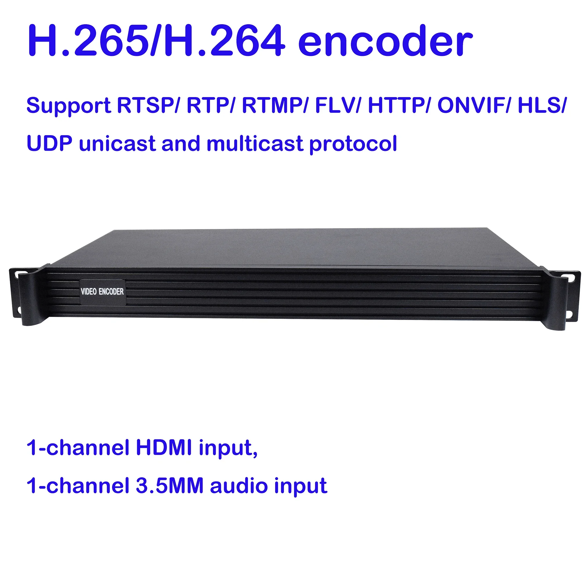 1 энкодер HDMI-IP IP-энкодер H.265 HD стоечный корпус 1U бесплатная доставка