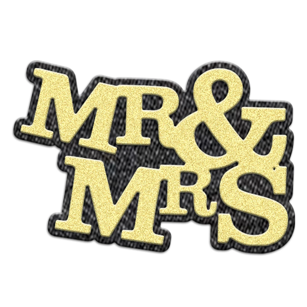 Универсальные Металлические Мини-штампы для рукоделия Mr &amp Mrs