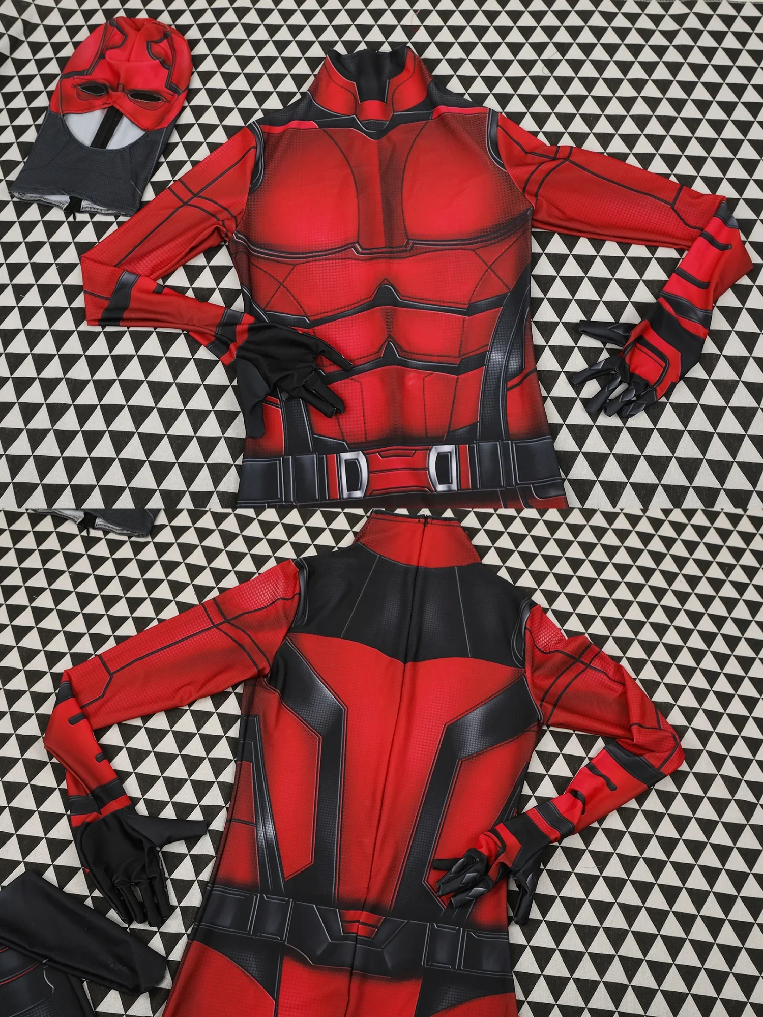 Костюм дьявола для новорожденных косплей костюм на Хэллоуин из спандекса