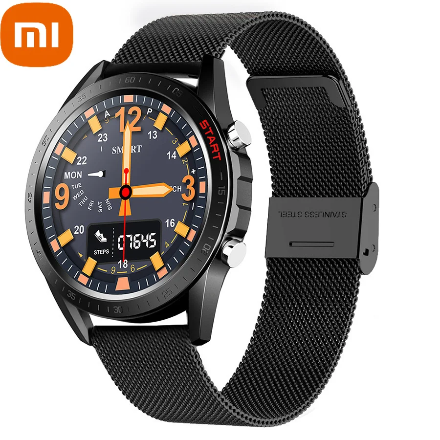 

XIAOMI New Men Relogio Masculino SmartWatch Women for Android IOS Blood Pressure Heart Rate Monitor Waterproof Sport Smartwatch