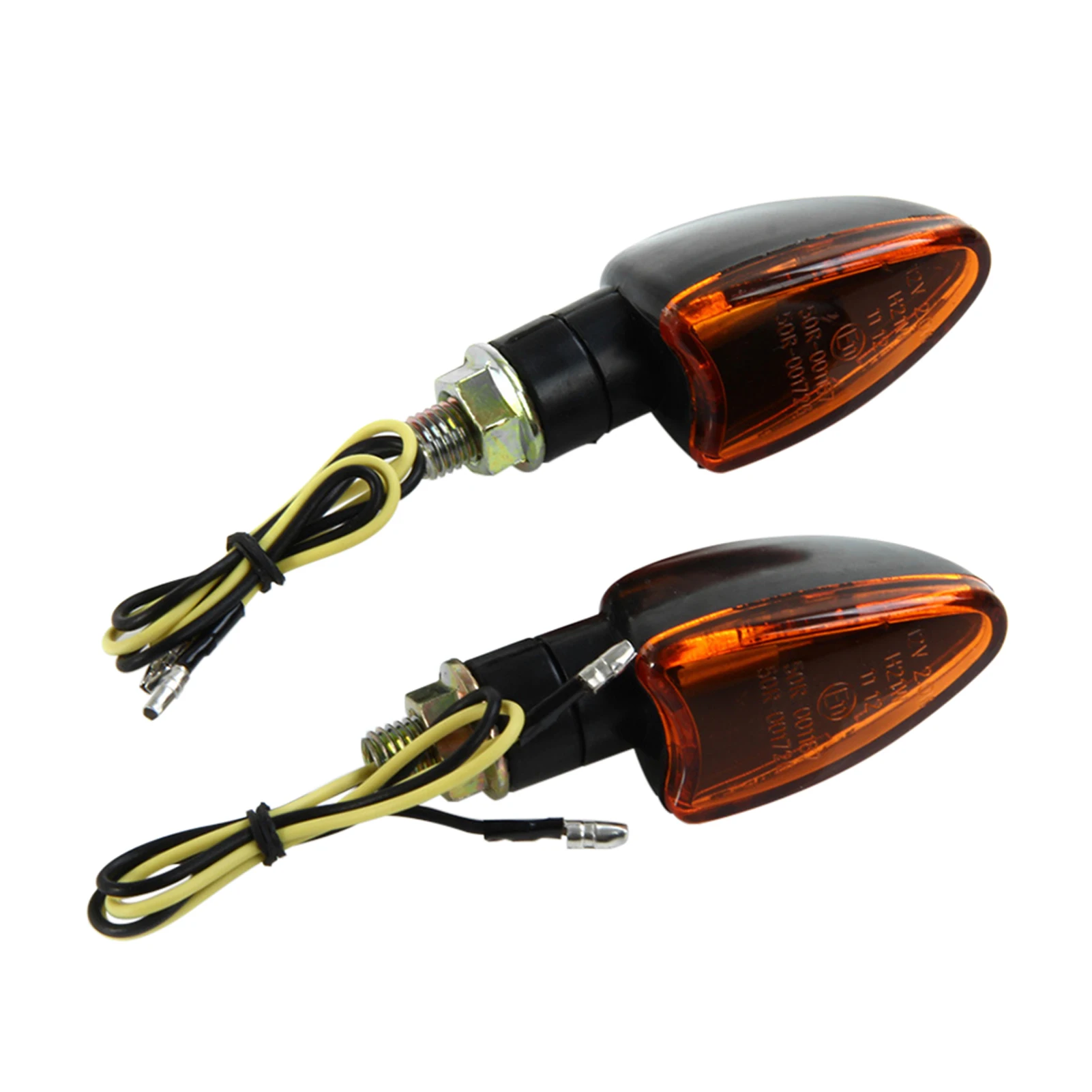 

1pair Durable Turn Signal Light For Motorcycle Safety Replacement Parts ABS Universal Easy Install Outdoor 1 LED Indicator Lamp