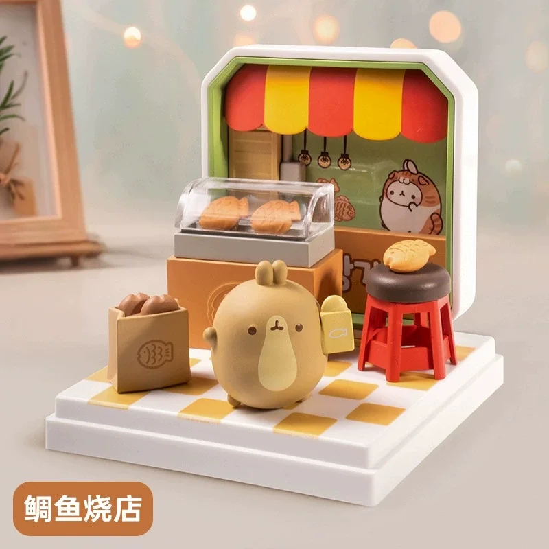 Фото Оригинальный супермилый конструктор Molang Mini Shop: модная игрушка-сюрприз в коробке, подарок на день рождения для девочек и детей №5