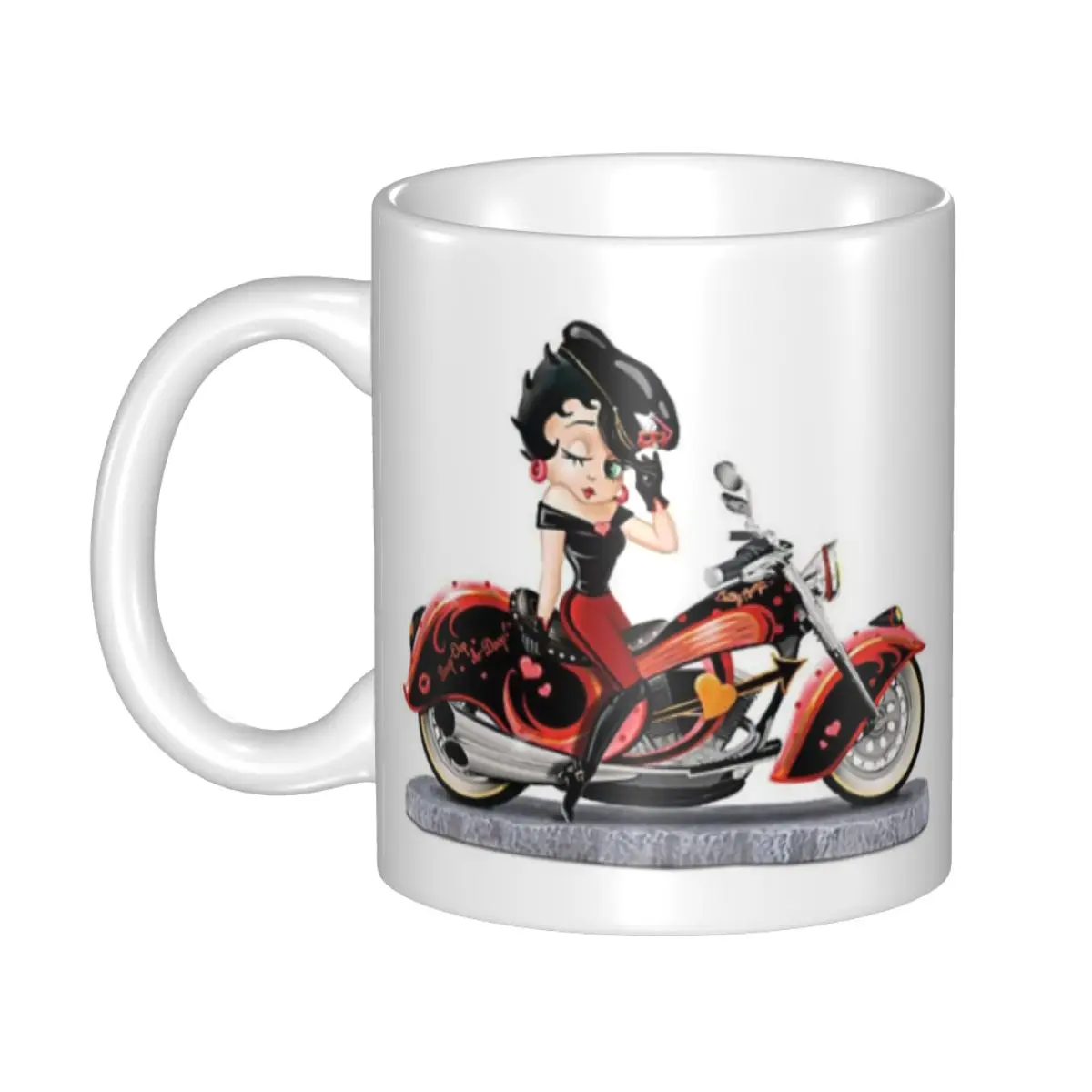 

Кофейная кружка Boop Bettys, сделай сам, персонализированная винтажная керамическая чайная кружка с мультяшным рисунком для работы на открытом ...