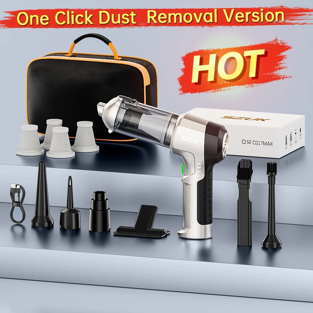 

SZUK C017MAX мини пылесос автомобильный пылесос автомобильный пылесос, Мощное всасывание, портативный беспроводной автомобильный пылесос, мини-пылесос, Очистительная Машина робот пылесос，пылесос беспроводной