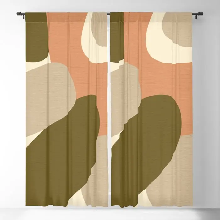 

Geometric Abstract Design Blackout Curtains 3D Print Window Curtains for Bedroom Living Room Decor Window Treatments