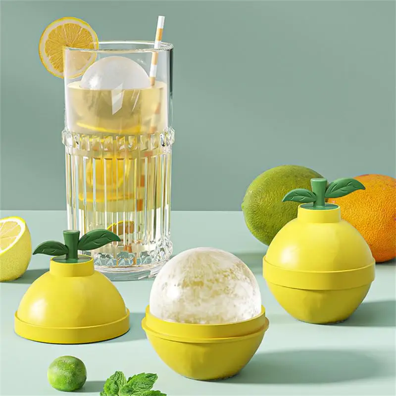 

Ice Ball Mould Ice Hockey Mold Ice Ball Maker Cute Fruit Food Grade Frozen Ice Cube Artifact Bar Party Home Kitchen Accessories