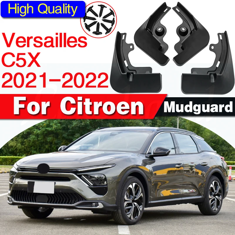 For Citroen Versailles C5X C5 X 2021 2022 Mudflaps Front Rear Car Mud Flaps Splash Guards Mud Flap Mudguard Fender