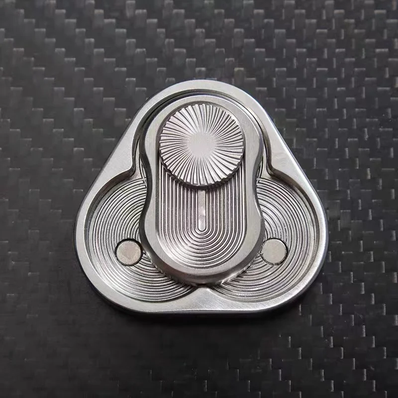 Metal Rotary Magnetic Slider EDC Fidget Toys Antistress Hand Spinner Anxiety Stress Relief Decompression Toys For Adult Kids