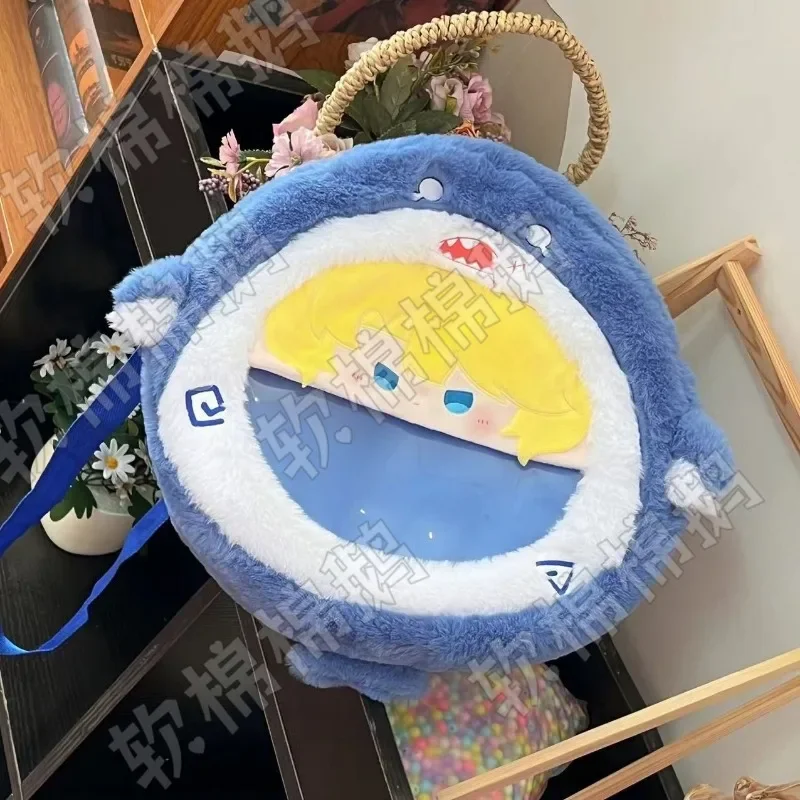 Аниме The Falling Merman Косплей Randi Rimbaud плюшевый прозрачный рюкзак с большим ртом на