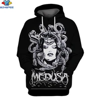 sonspee myths and legends medusa hoodie 3d printing men women retro harajuku classic scared man oversize pullover hoodies kids