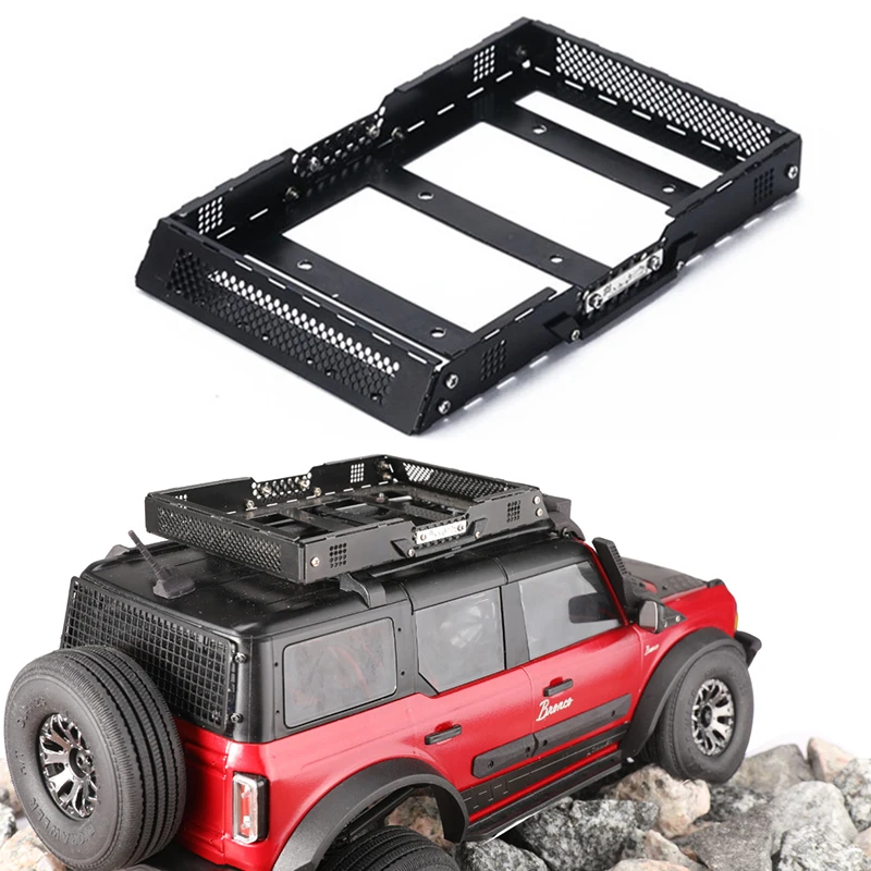 

TRX4M металлический багажный стеллаж на крышу для 1/18 RC Crawler Traxxas TRX-4M Бронко обновленные детали