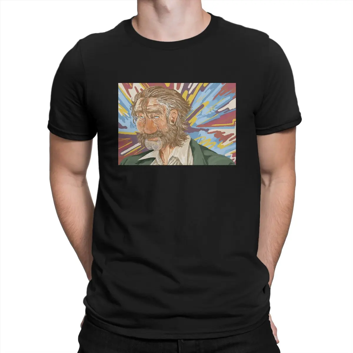 

Humorous Harrier T-Shirts for Men Crewneck Cotton T Shirt Disco Elysium Justice Police Short Sleeve Tee Shirt Original Clothing