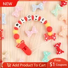 10 шт., детские силиконовые бусины для галстука-бабочки