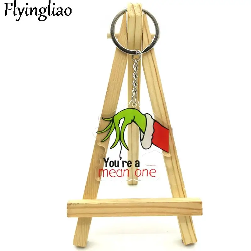 

Christmas Cats Gifts Creative cartoon key chain charm metal couple bag car key ring jewelry gift key chain children's toy gift