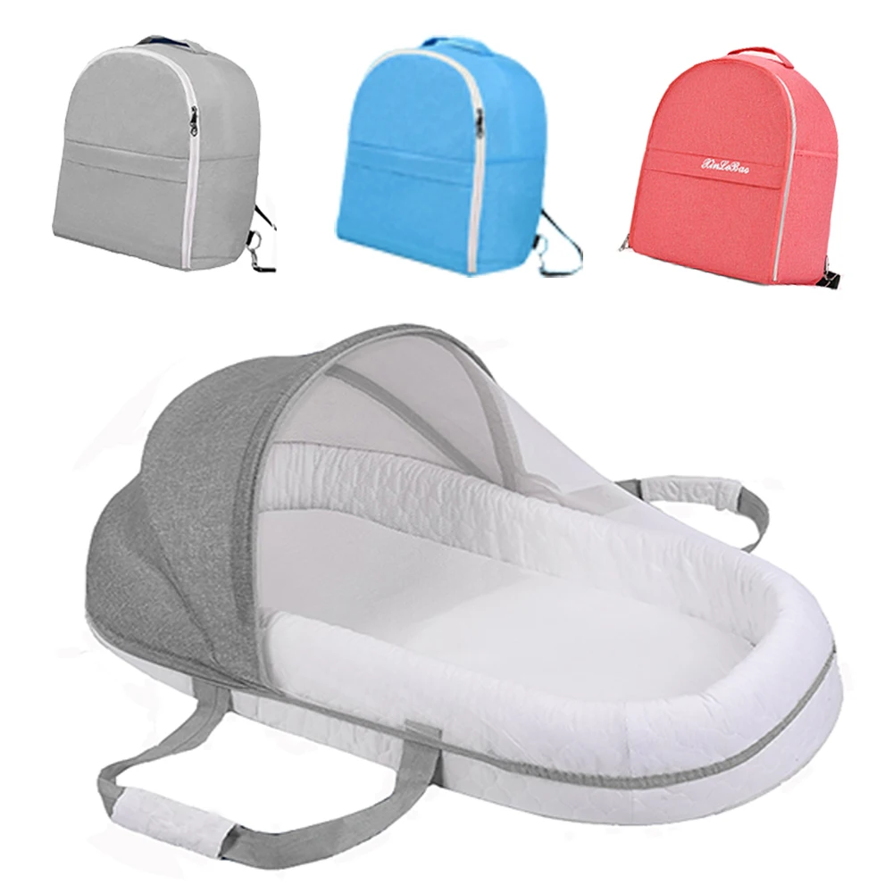 0-12Months Baby Cribs Baby Bed Newborn Multifunction Portable Travel Baby Bed Sleeping Nest Crib Bed Cot Infant Sleeping Basket