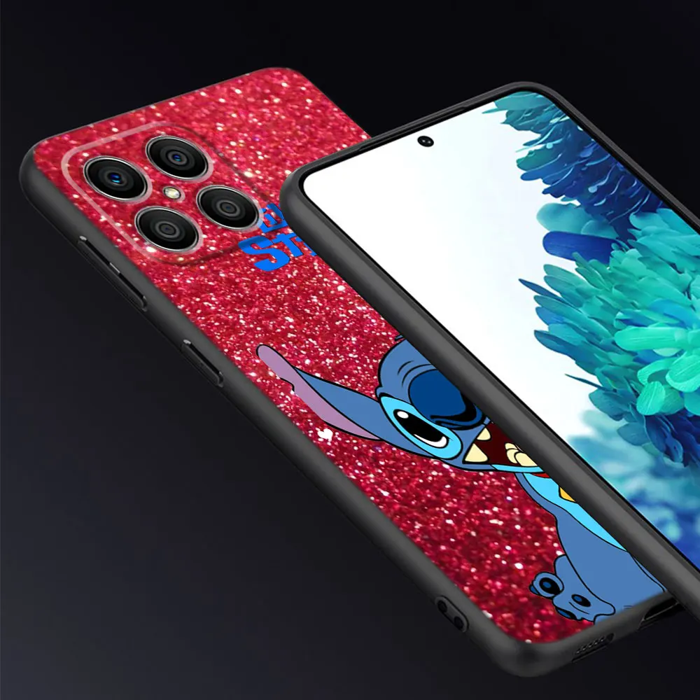 Angie Stitch Cute чехол для Honor X8 X8a 90 X9a 8X 70 50 20 Magic5 Pro 9X P60 P50 черный мягкий телефона