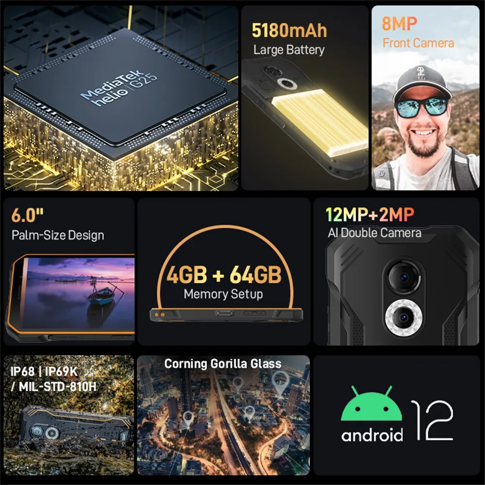 New DOOGEE S51 Smartphone 4GB +64GB 6.0