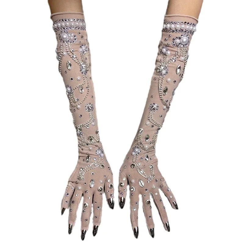 Привлекательные сетчатые кристаллы аксессуары для вождения и ужина Элегантные