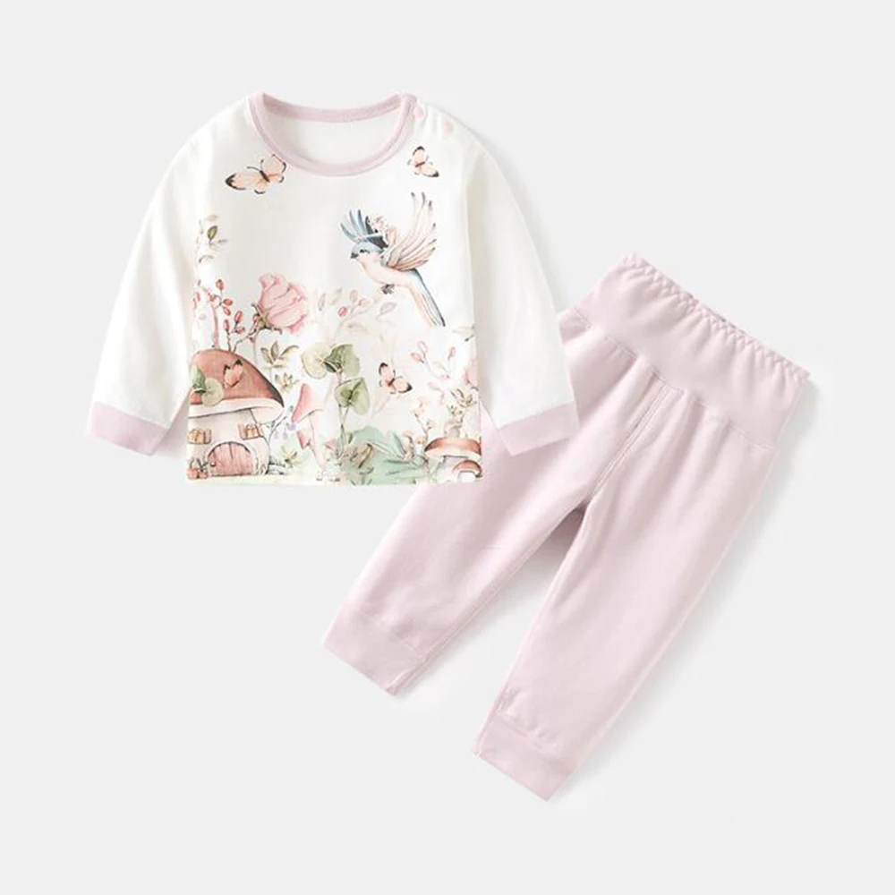 Комплект одежды для маленьких мальчиков Топ с длинным рукавом и штаны высокой