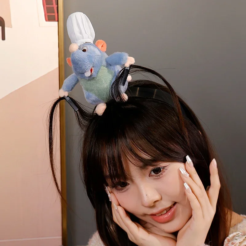 Мультяшная рататуя повязка для волос плюшевая кукла креативные милые широкие