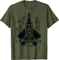 raptor airplane f 22 jet fighter souvenir and fighter jet t shirt short sleeve casual 100 cotton o neck summer tees