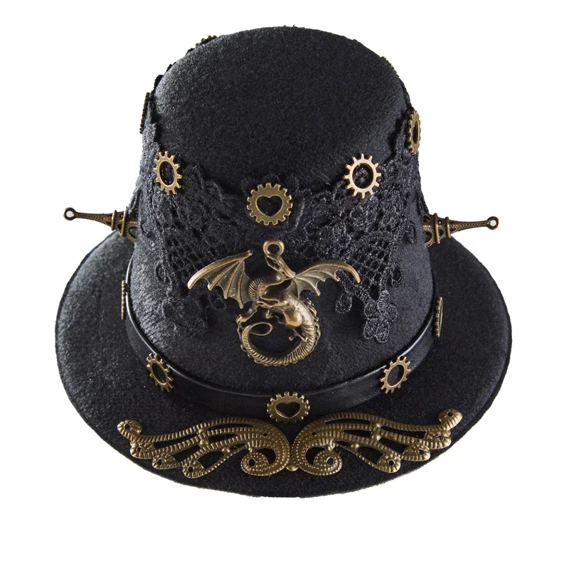 Мини-шляпа в стиле стимпанк головной убор готическом