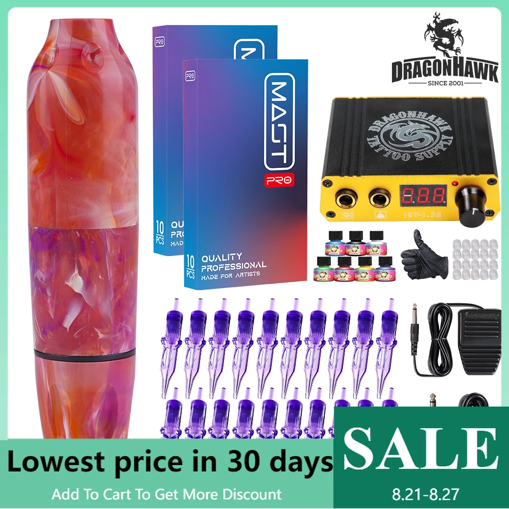 Mast ABS Plastic RCA Rotary Tattoo Machine with Dragonhawk L