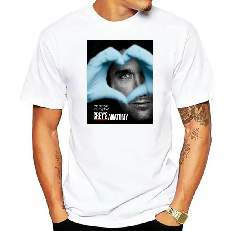 

Футболка GREYS, анатомическая, с сердцем, белая