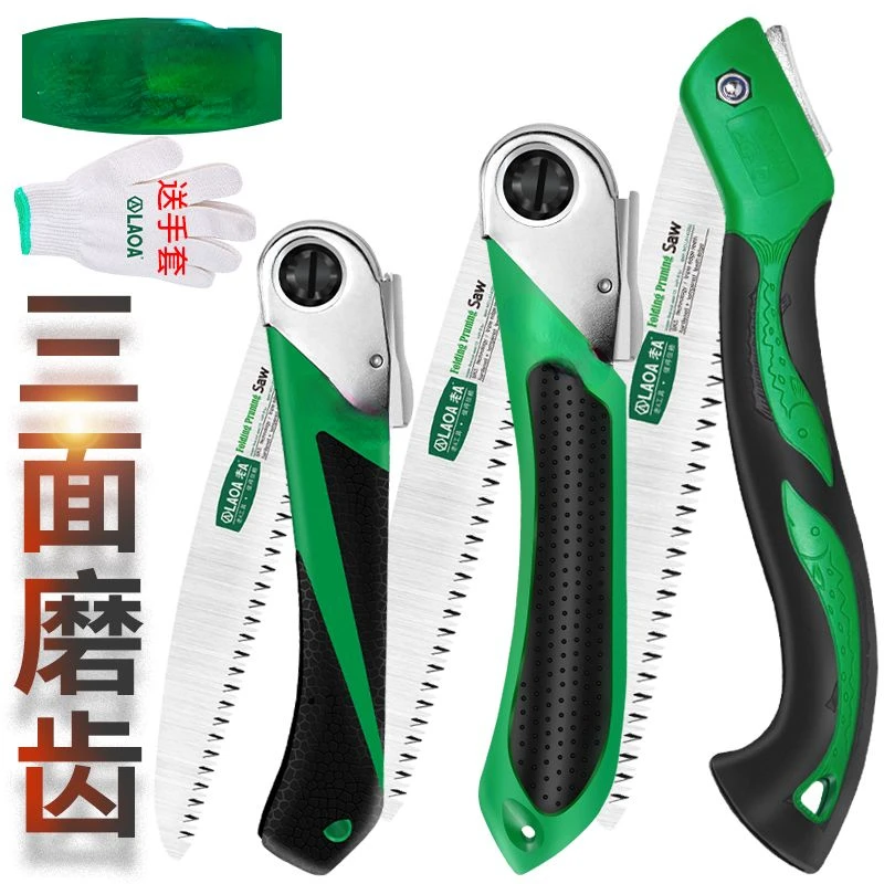 Деревообрабатывающая пила для деревьев Складная с тонкими зубчиками Домашняя