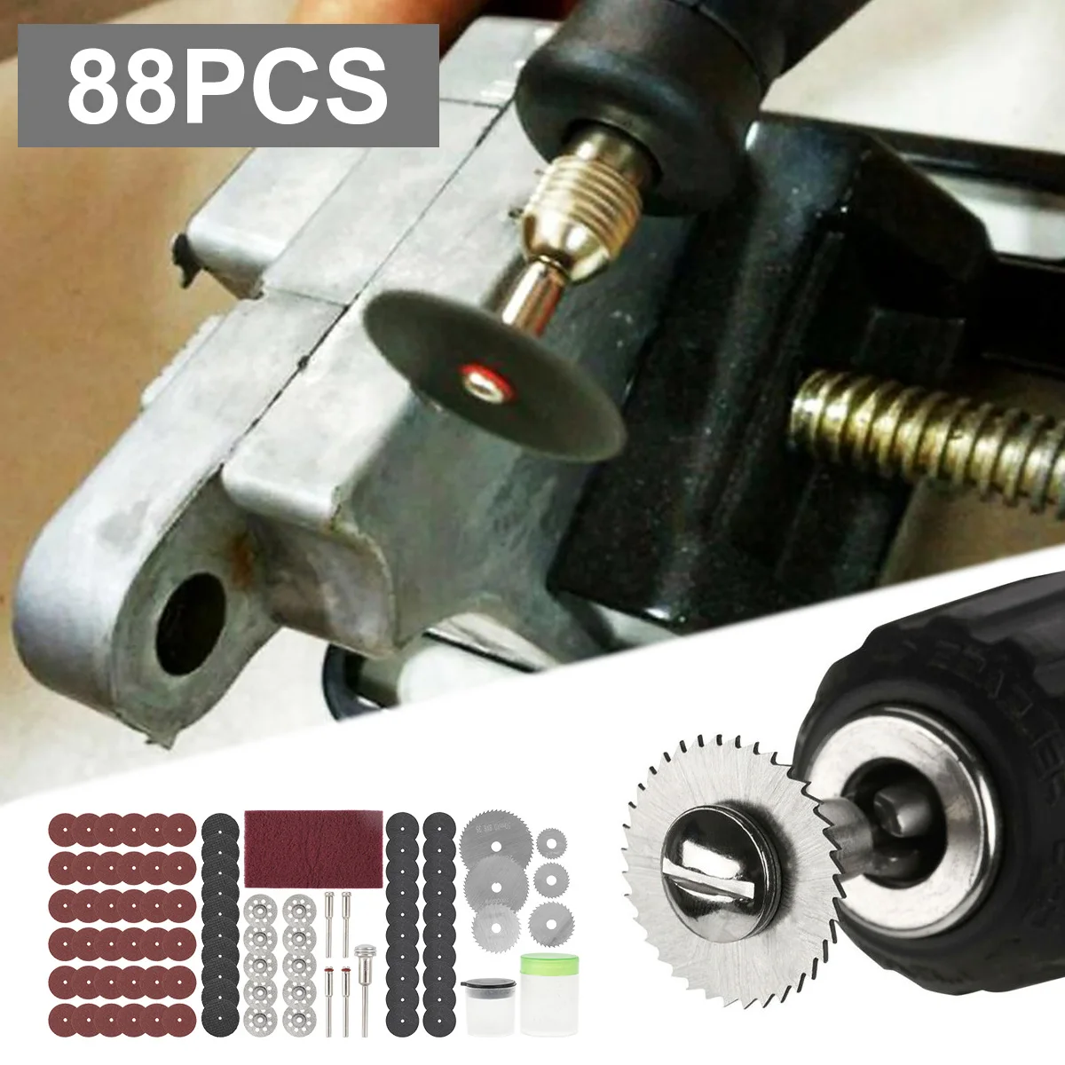 

88Pcs Cutting Wheel Disc Metal Sharp Circular Saw Blade Heavy Duty Cut Off Disc Fast Cutting Tool Kit Rotary Tool Accessorie