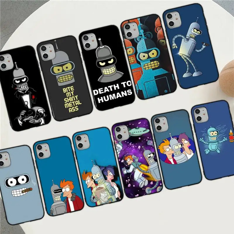 

Cute Futuramas for kid Phone Case for iPhone 11 12 13 mini pro XS MAX 8 7 6 6S Plus X 5S SE 2020 XR cover