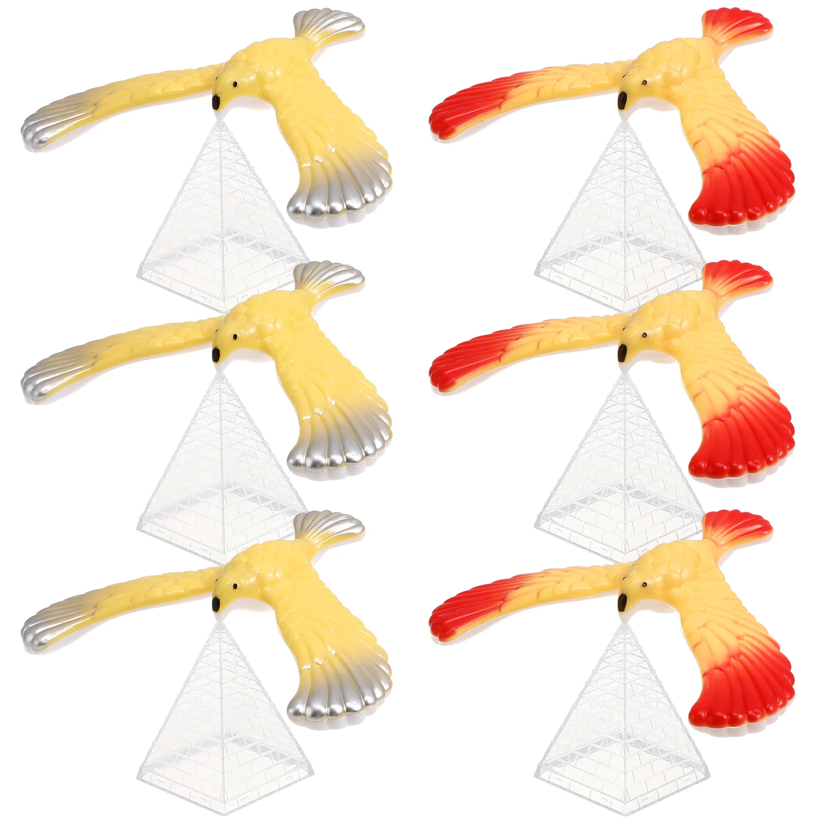 

6pcs Birds Balancing Children Physical Science Adults Office Desktop Novelty Trick Party ( )