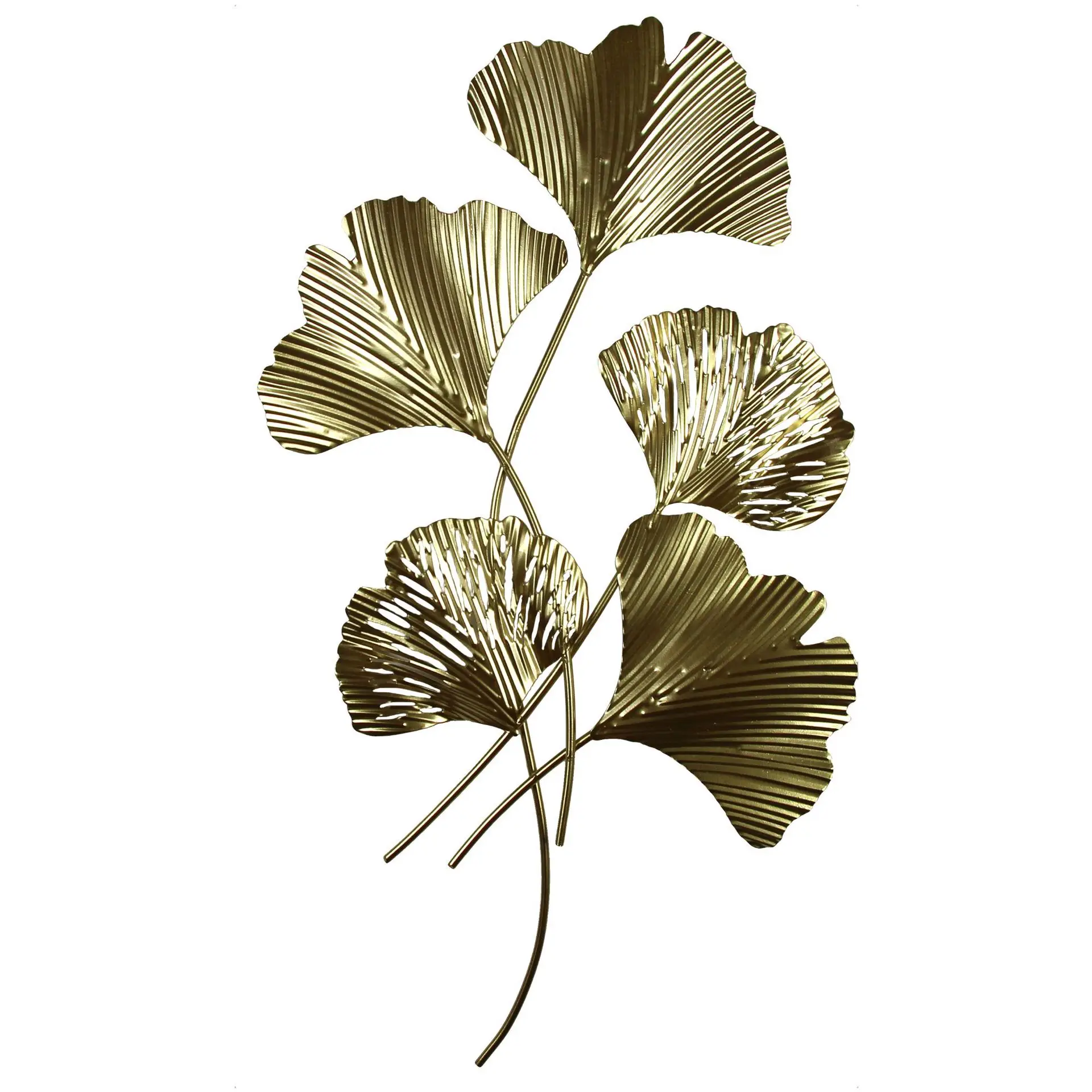 

Ins Metal Wall Decoration Living Room Vintage Decor Iron Ginkgo Leaf Background Wall Vision Board Wall