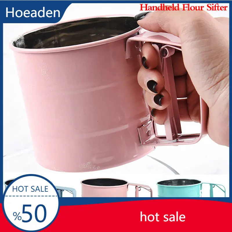 

Handheld Flour Sifter Stainless Steel Flour Sifter Manual Flour Sugar Sifter Cup Kitchen Tools