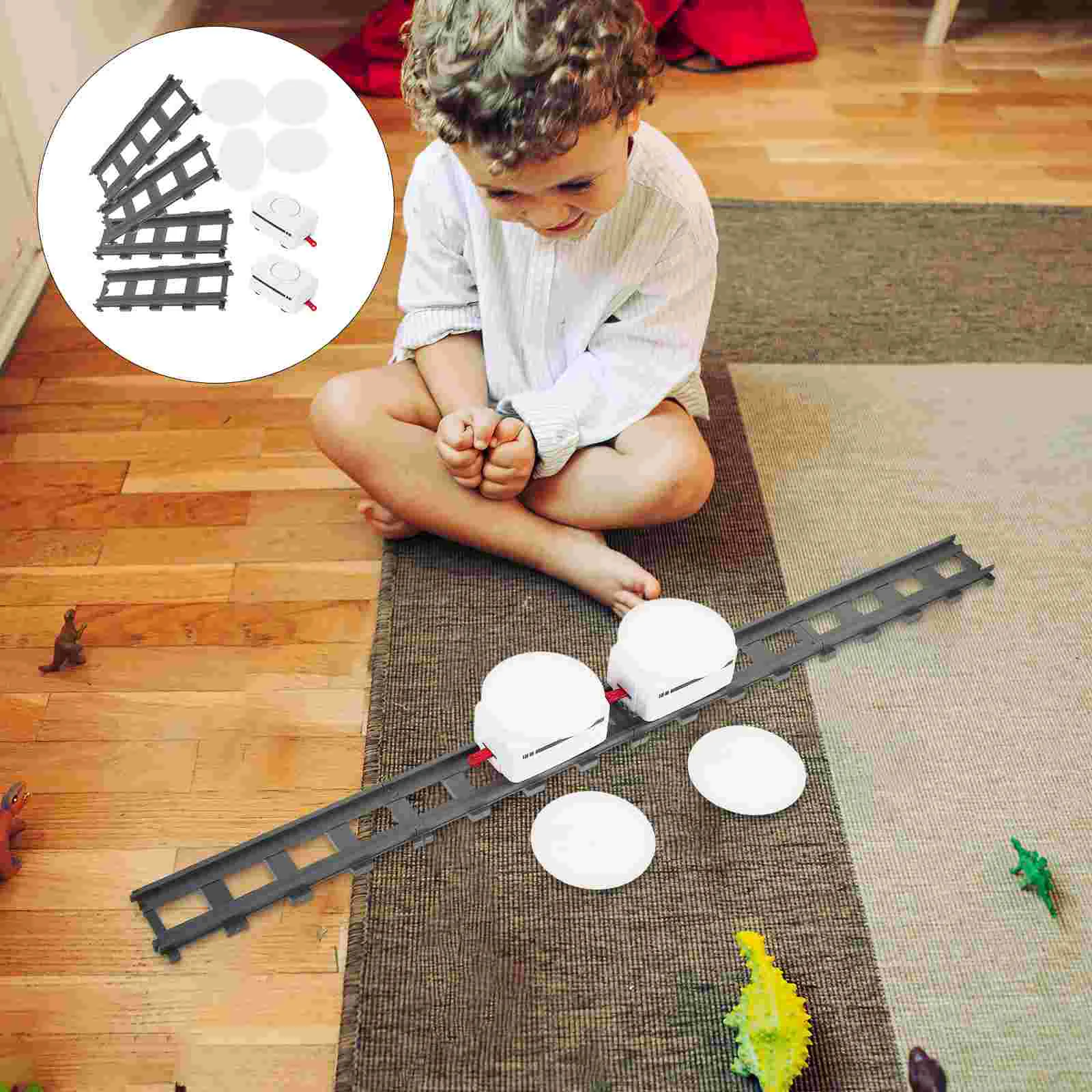 

1 Set of Rotating Sushi Trains Set Table Food Train Electric Train Toy Trains Track Creative Rotation Trains