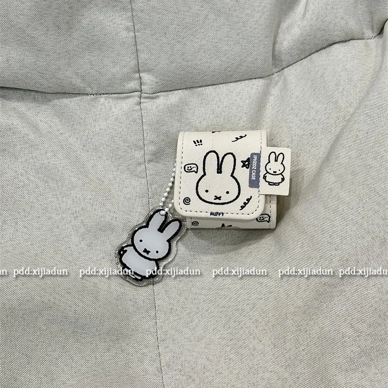 Kawaii Cortical Miffy Rabbit Airpods 4 защитный чехол для Airpod Pro 2 наушников Apple подарочные игрушки