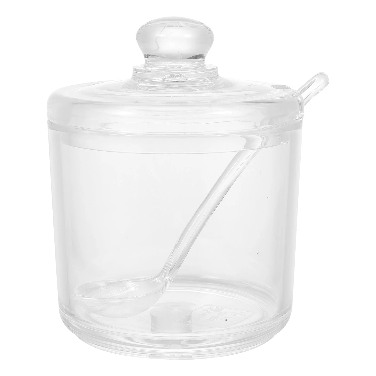 

Sugar Bowl Kitchen Seasoning Jar Transparent Glass Decorative Condiment Acrylic