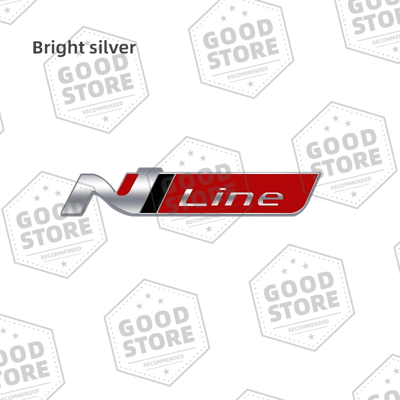 

Металлическая Эмблема N Line для автомобильного рулевого колеса, 3D Центральная панель консоли, вентиляционные отверстия, значок-наклейка для Hyundai, автомобильный аксессуар