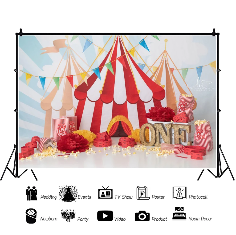 

SHENGYONGBAO Art Fabric Decorative Background For Children's Birthday Party Newborn Photography Backdrops Studio Props ZLSZ-15
