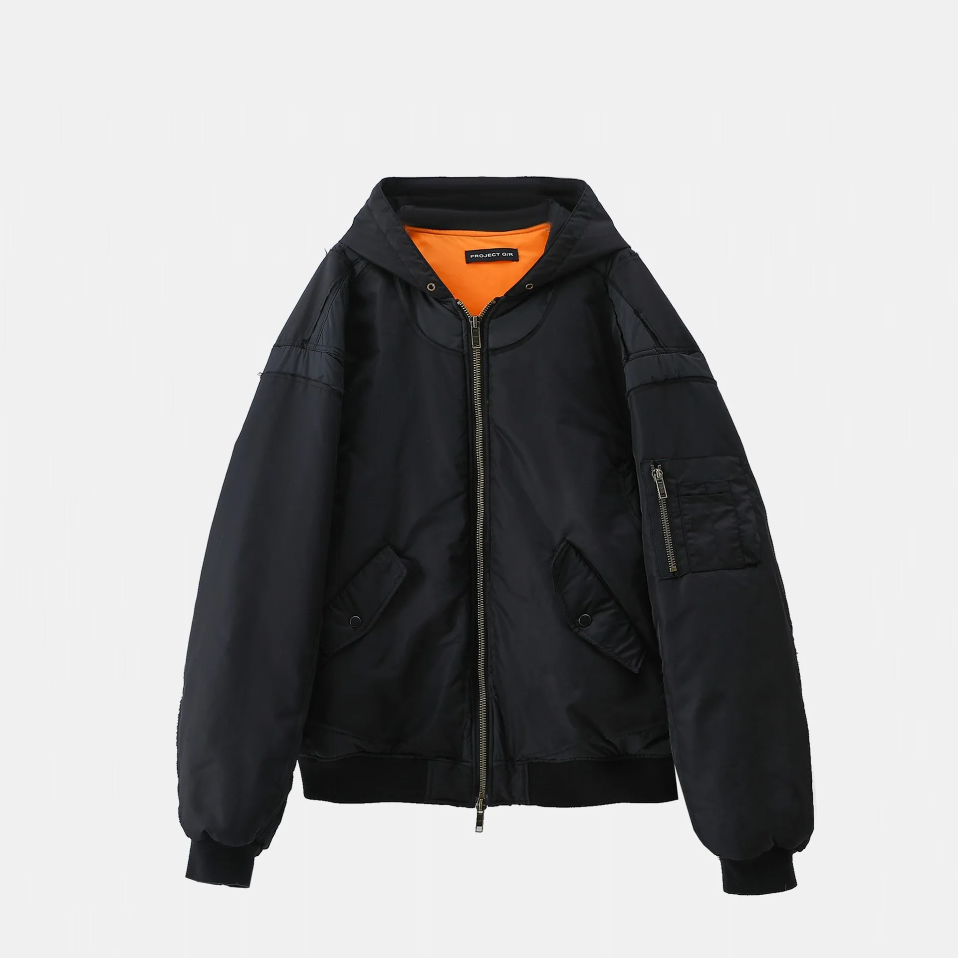 [BOMP] [bomp] Коллекция осень-зима нишевой дизайн Бомбер хлопковая куртка несколько