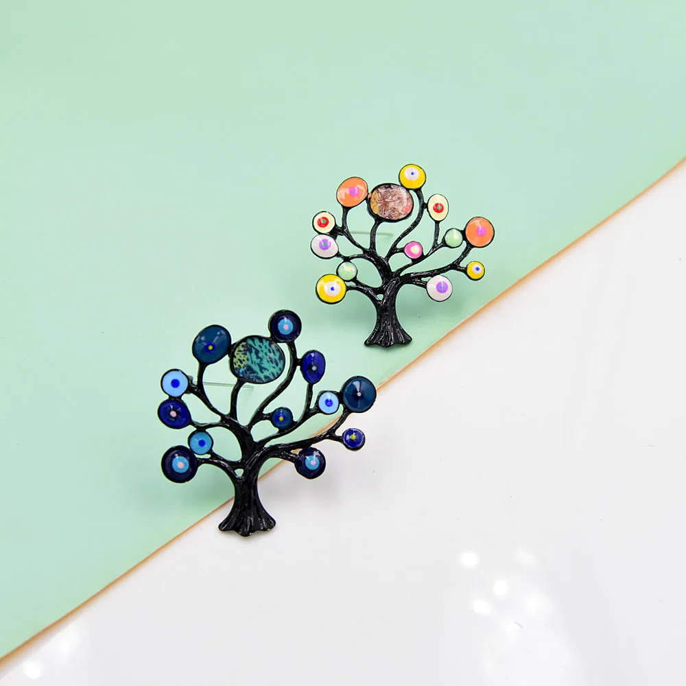 

Brooches Originality Design Tree of Life and Pins for Women Clothes Scarf Fashion Enamel Alloy Brooch Pin Jewelry 2023