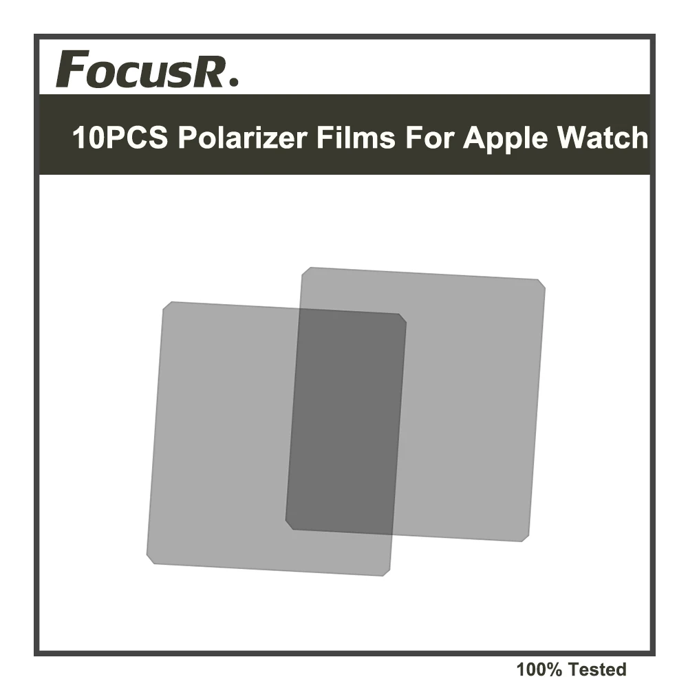 

10PCS LCD Polarizer Film For Apple Watch Series 6 5 4 3 2 1 SE 38mm 42mm 40mm 44mm Display Touch Screen Repair Parts Replacement