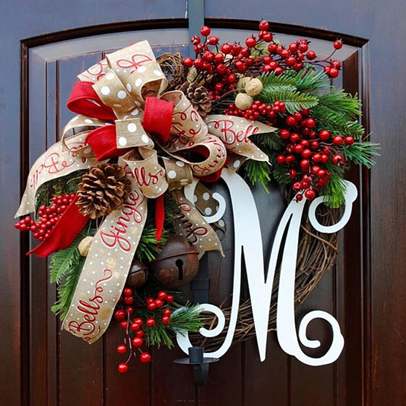 

Artificial Wreath Door Threshold FlowerChristmas Wreath Red Fruit Flower Home Decoration Holiday Wedding Decorations Wall Wreath