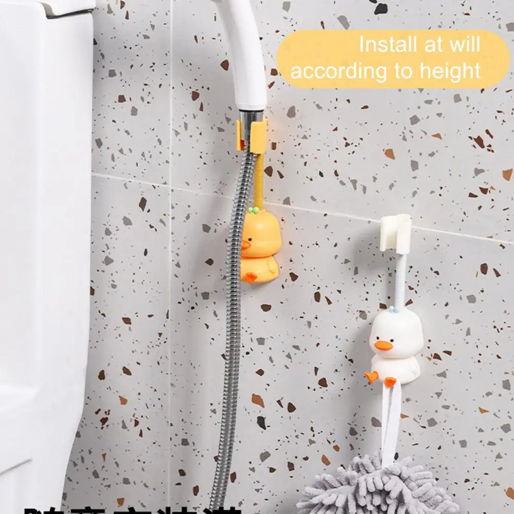 

Держатель для душевой лейки, универсальный интерфейс, душевая стойка, настенный держатель для душевой лейки в виде утки, аксессуары для спа, аккуратные
