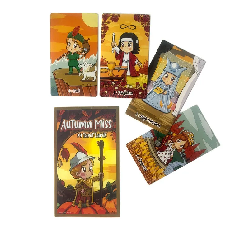 

12X7cm antumn miss Tarot cards standard size tarot deck board game