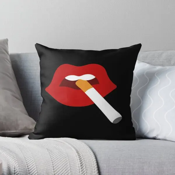 

Cigarette Lips Printing Throw Pillow Cover Car Fashion Soft Case Fashion Throw Wedding Office Anime Waist Pillows not include