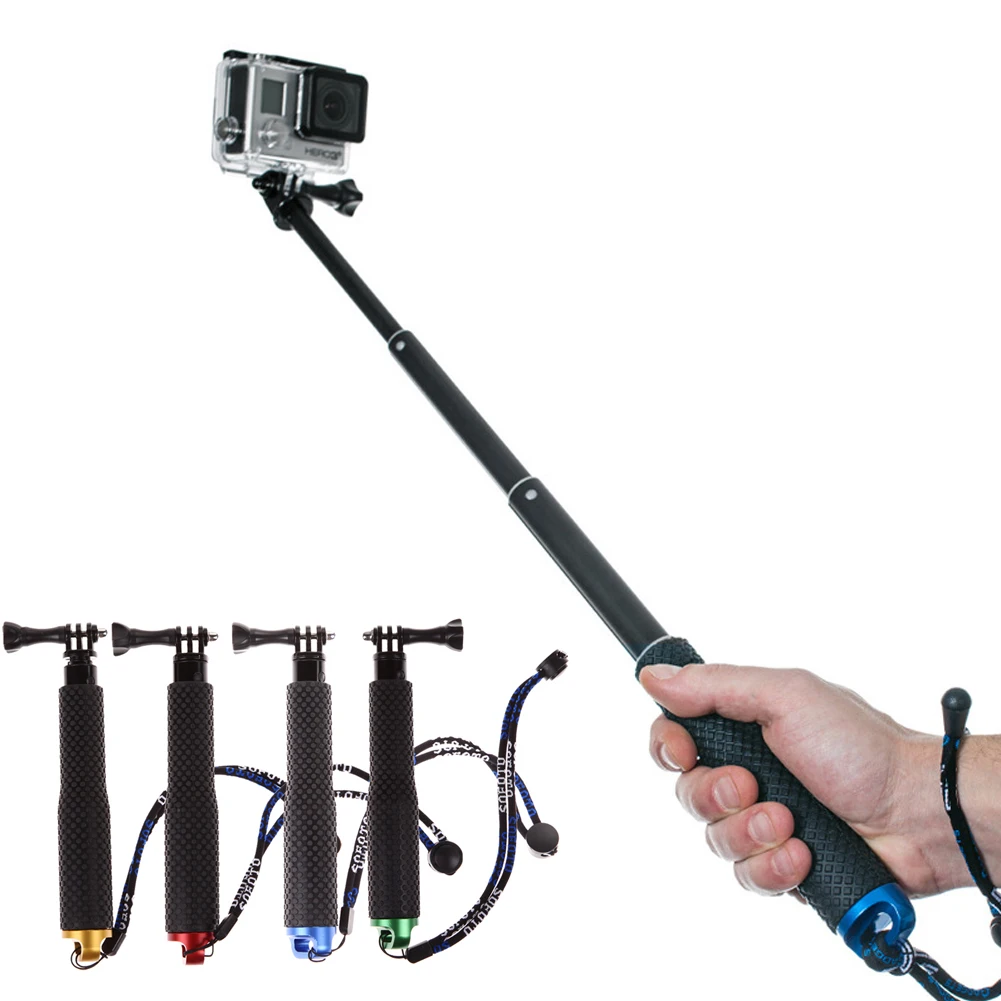 

Extendable for Go Pro Stick Handheld Palo for Gopro Selfie Sticks Monopod for GoPro HERO 5 4 6 7 3+ 3 2 1 SJ4000 for Xiaomi Yi