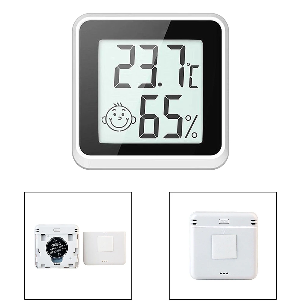 

Hygrometer Thermometers 1Pcs 4.3*4.3*2cm ABS Digital For Home Large Monitor Temperature Switch Thermohygrometer