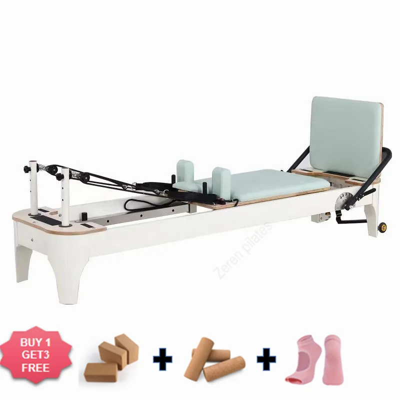 

2022 Machine Small Metal Equipment Bed White Aluminum Pilates Reformer For Studio